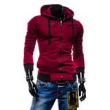 Hot Sale 2017 Autumn &amp; Winter Fashion Casual Slim Cardigan Hoodies Sweatshirt Outerwear Jackets Men Brand Solid Color Coat