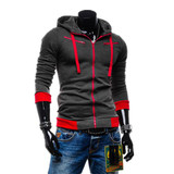 Hot Sale 2017 Autumn &amp; Winter Fashion Casual Slim Cardigan Hoodies Sweatshirt Outerwear Jackets Men Brand Solid Color Coat
