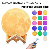 Customized Personality 3D Printing Moon Lamp