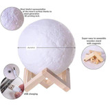 Customized Personality 3D Printing Moon Lamp