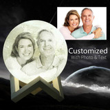 Customized Personality 3D Printing Moon Lamp