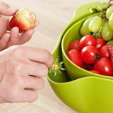 360 degree rotatable colander bowl