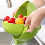 360 degree rotatable colander bowl