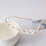 Hot Sale 1PC 3 Colors Women Summer Style Hair Band Women Fashion Pearls Headband Girls Hair Accessories Headwear Party Headband