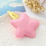 Hot Sale 1 Pc Kids Girls PU Barrettes Butterfly Hearts Stars BB Hair Clip Hair Accessories 3 Colors