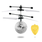 HOT Remote Control Infrared Induction Helicopter Aircraft Flying Crystal Ball With Flashing LED Lighting Perfect Kids Toy