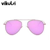 Hot Rays Aviator Sunglasses Women 2017 Mirror Driving Luxury Brand Sunglasses Points Sun Glasses Men Shades Lunette Femme Glases