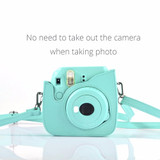 Hot Pu Leather Vintage Classic Travel Camera Compact Case Bag Holder with Shoulder Strap For Fujifilm Instax Mini 90 Brown Black