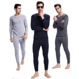 Hot Pajamas Winter Warm Thermal Underwear Mens Long Johns Sexy Black Thermal Underwear Sets Thick Plus Velet Long Johns For Man