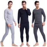 Hot Pajamas Winter Warm Thermal Underwear Mens Long Johns Sexy Black Thermal Underwear Sets Thick Plus Velet Long Johns For Man