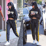 HOT Pants Men Side Striped Zipper Pants Elastic Waist Track Pants Trousers Mens Joggers Harem Sweatpants Justin Bieber 2017