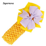 Hot not Elastic Flowers Bowknot Headbands girl hair accessories Girl headband cute hair band newborn floral headband WJul26