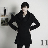 2017 new winter coat men's Korean Slim trench long coat for men