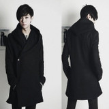 2017 new winter coat men's Korean Slim trench long coat for men