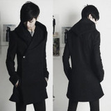 2017 new winter coat men's Korean Slim trench long coat for men