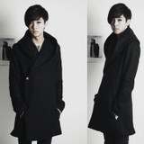 2017 new winter coat men's Korean Slim trench long coat for men