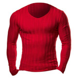 2017 New Winter Brand Clothing Mens Long Sleeve Fitness Knitted T-shirt Homme Bodybuilding Muscle Gyms T Shirt Men Crossfit Tops