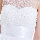 2017 New White Lace Cocktail Dress tulle Sleeveless Applique Pearls Short Mini Vestidos de Prom Gown girls Formal Party Dresses