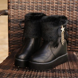 2017 New Waterproof Winter Boots Women Shoes Casual Platform Shoes Ankle Boots For Women High Boots Plush Snow Boots Women
