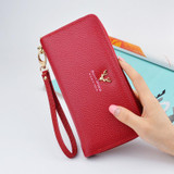 2017 New Wallet Women Long Zipper Ladies Purse Female Leather Wallets Brand Woman Purse Card Holder Clutch Portefeuille femme
