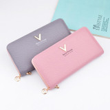 2017 New Wallet Women Long Zipper Ladies Purse Female Leather Wallets Brand Woman Purse Card Holder Clutch Portefeuille femme