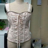 2017 New Vintage Victorian Steampunk Corset 14 Steel Bones Cotton Overbust Corset Waist Trainer Corsets and Bustiers Corselet