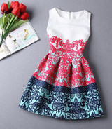 2017 New Vestido De Festa Women Summer Casual Print Dress Vintage Sexy Party Vestidos Slim Plus Size Ladies Maxi Boho Clothing