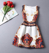 2017 New Vestido De Festa Women Summer Casual Print Dress Vintage Sexy Party Vestidos Slim Plus Size Ladies Maxi Boho Clothing