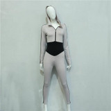 Weekeep 2017 New Fitness rompers womens Jumpsuit Patchwork Hooded Combinaison Femme Jumpsuits Physical Tracksuit Playsuit