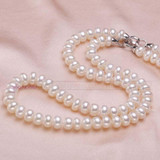 Wedding jewelry set white bridal jewelry sets for women,925 sterling silver natural pearl jewelry wife engagement birthday gift
