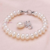 Wedding jewelry set white bridal jewelry sets for women,925 sterling silver natural pearl jewelry wife engagement birthday gift