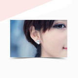 Wedding freshwater pearl jewelry sets silver women,White natural pearl sets girls trendy pendant earring birthday party
