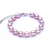 Wedding Freshwater Pearl Bracelet for Women Jewelry,Real Natural Pearl Bracelets 925 Silver Girl Best Gift Birthday Top Quality