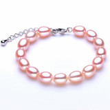 Wedding Freshwater Pearl Bracelet for Women Jewelry,Real Natural Pearl Bracelets 925 Silver Girl Best Gift Birthday Top Quality