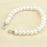 Wedding Freshwater Pearl Bracelet for Women,Real Natural Pearl Bracelets 925 Silver jewelry Girl Best Gift Birthday Top Quality