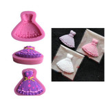Wedding Dress Silicone Soap Molds 3D Fondant Cake Decorating Tools Sugarcraft Cupcake Chocolate Gummy Mould Kitchen Baking Tools