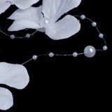 Wedding Bridal White Pearl Flower Garland Bridesmaid hairband Head band headband jewelry headwear accessories
