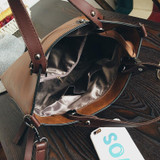 wax oil leather bag shoulder ladies hand bags women PU leather handbag sac 2017 woman bag handbags women famous brand sac a main