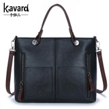 wax oil leather bag shoulder ladies hand bags women PU leather handbag sac 2017 woman bag handbags women famous brand sac a main