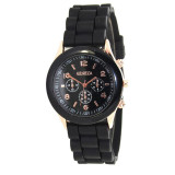 Wavors Fashion Unisex Geneva Watch Casual Women Men Silicone Rubber Jelly Gel Quartz Watch Analog Sports Watches Candy Colors