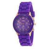 Wavors Fashion Unisex Geneva Watch Casual Women Men Silicone Rubber Jelly Gel Quartz Watch Analog Sports Watches Candy Colors