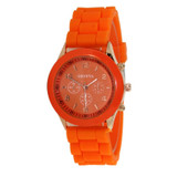Wavors Fashion Unisex Geneva Watch Casual Women Men Silicone Rubber Jelly Gel Quartz Watch Analog Sports Watches Candy Colors