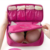 Waterproof Women Girl Lady Portable Travel Bra Underwear Lingerie Organizer Bag Cosmetic Makeup Toiletry Wash Storage case sale