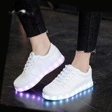 usb led shoes children's luminous shoes sneakers with kids light up shining glowing shoes for girls slippers lights schoenen