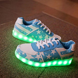usb led shoes children's luminous shoes sneakers with kids light up shining glowing shoes for girls slippers lights schoenen