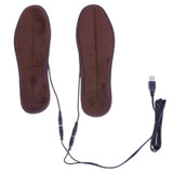 USB Electric Heated Insoles Soles Winter Plush Fur Heating for Men Women Shoes Boots Keep Feet Warm and Comfortable