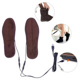 USB Electric Heated Insoles Soles Winter Plush Fur Heating for Men Women Shoes Boots Keep Feet Warm and Comfortable