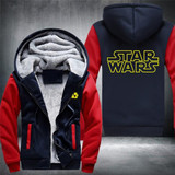 USA size Star Wars Cosplay Coat Zipper Hoodie Winter Fleece Unisex Thicken Jacket Sweatshirts