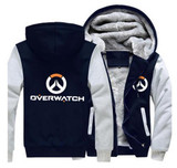 USA size Men Women Game OW Logo Zipper Jacket Cosplay Sweatshirts Thicken Hoodie Coat Clothing Casual USA size Men Women Game OW Logo Zipper Jacket Cosplay Sweatshirts Thicken Hoodie Coat Clothing Casual