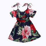 US Flower Girls Princess Dress Kids Party Pageant Floral Wedding Evening Dresses Children Enfant Girl Flower Sundress Clothing